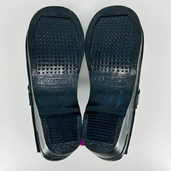 Troentorp Women's Smithy Black Leather Slip On Swedish Clogs Size 38 EU/ 8 US - Picture 10 of 12